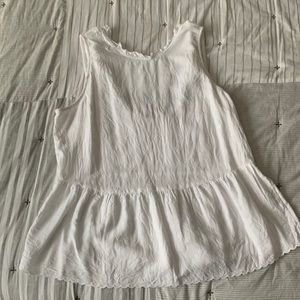Loft white cotton shirt
